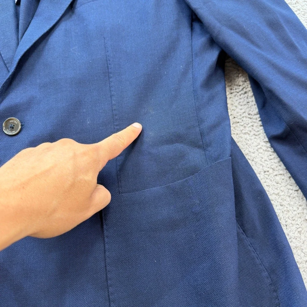 Peter Millar Crown Crafted The Excursionist Flex Blazer Navy Blue Wool 42 Coat
